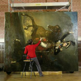 Martine Lemot restaure le Général Habert