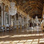 Galerie des Glaces Vue générale avant restauration