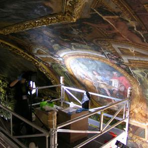 Galerie des Glaces La retouche