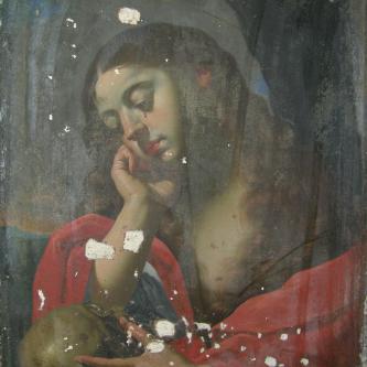 Sainte Marie Madeleine face après rentoilage