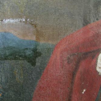 Sainte Marie Madeleine détail d'un test de nettoyage